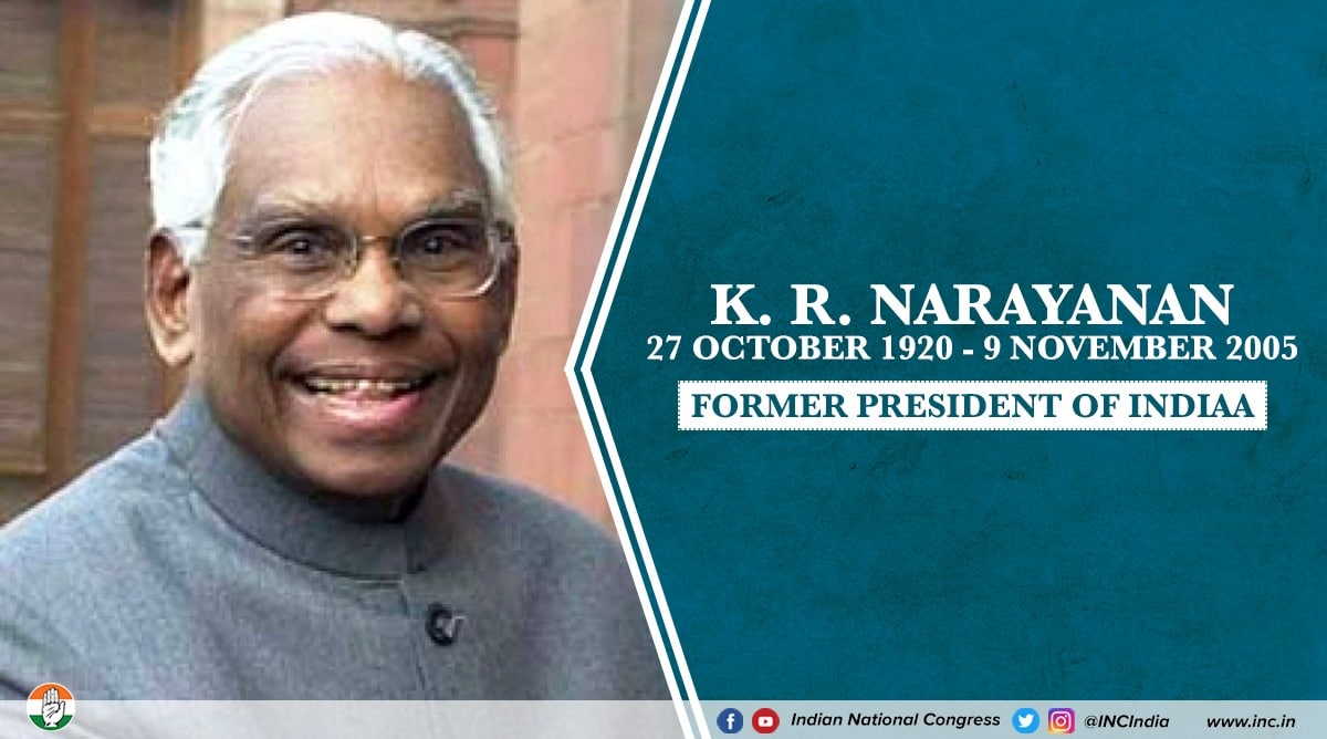 First dalit president of India, the First-women, Muslim, and Independent, before K.R. Narayanan became President of India, he held several.